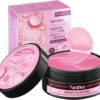 Pink Undereye Mask (60 Pcs), Collagen Hydrating Gel Pads, Reduce Puffiness, 30 Pairs Under Eye Patches for Dark Circles Puffy Eyes Treatment